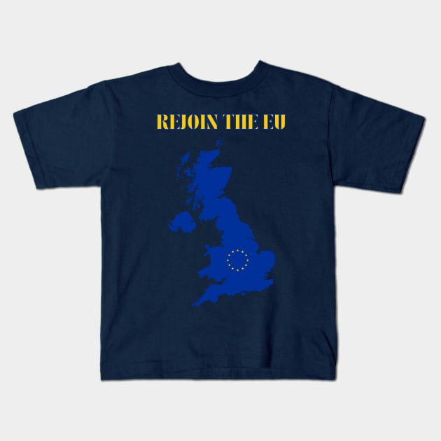 Great Britain Rejoin The European Union Kids T-Shirt by soulfulprintss8